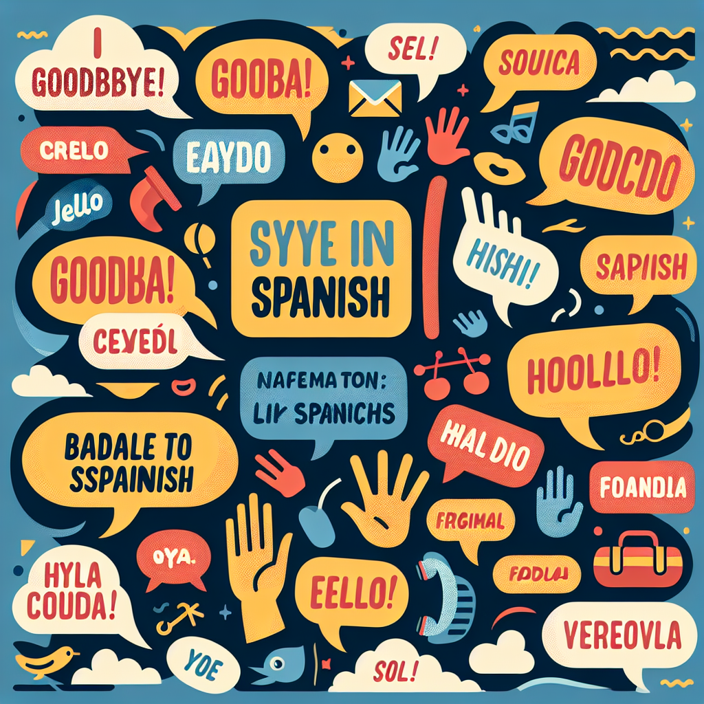 スペイン語での別れの挨拶バリエーション
